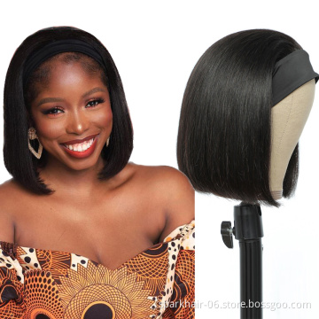 Wholesale Headband Wig Human Hair For Black Women,Raw Virgin Human Hair Headband Wigs